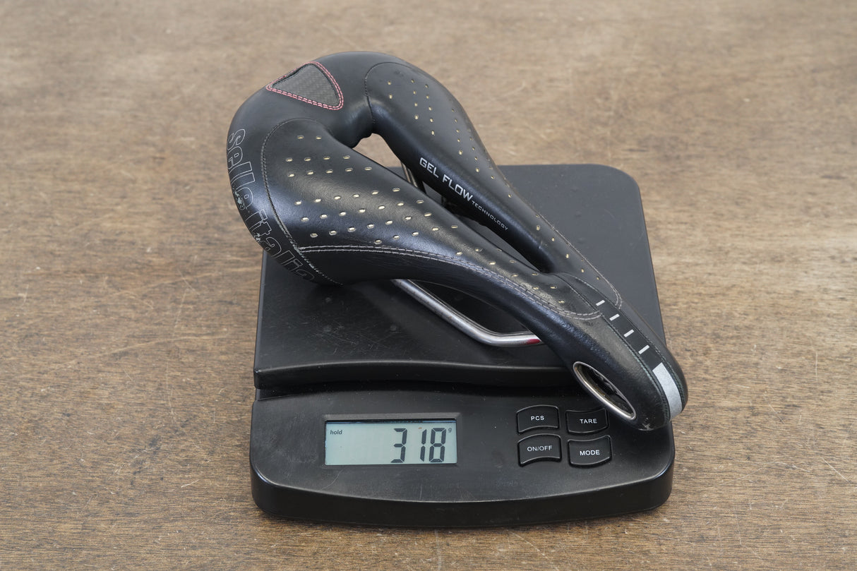 143mm Selle Italia Max Gel Flow Vanox Rail Road Saddle 318g