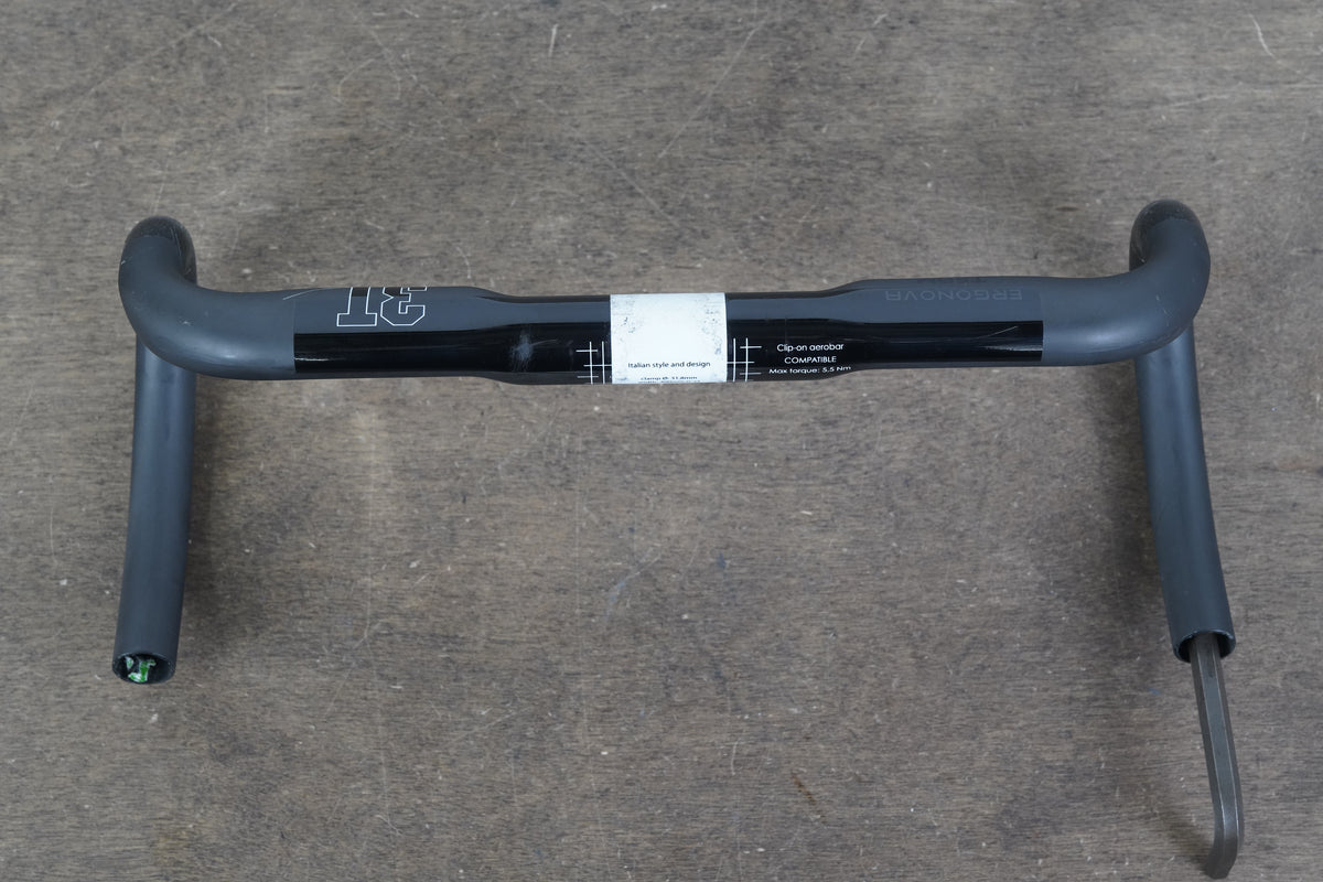 40cm 3T Ergonova Team Stealth Carbon Compact Road Handlebar 31.8mm