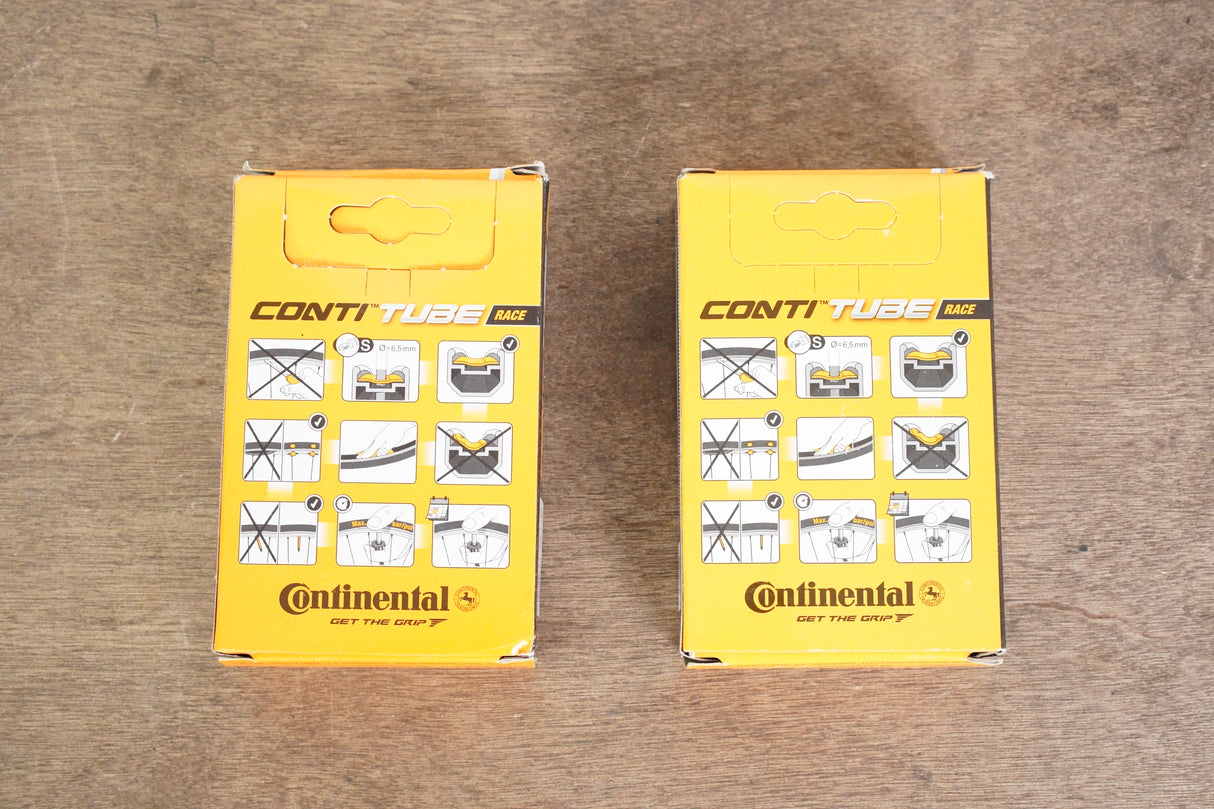 (2) NEW 700x20-25C Continental Presta 80mm Valve Road Bike Tubes