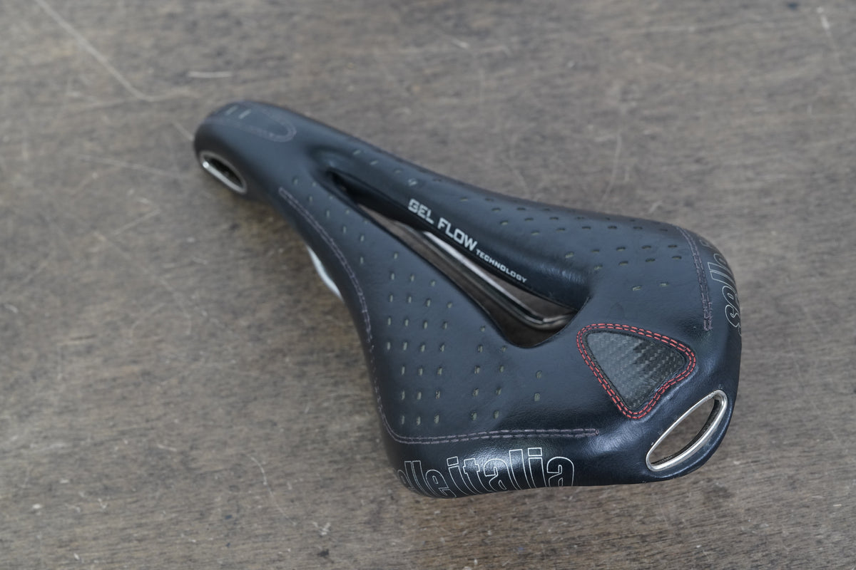 147mm Selle Italia Max Gel Flow Ti 316 Titanium Rail Road Saddle 321g