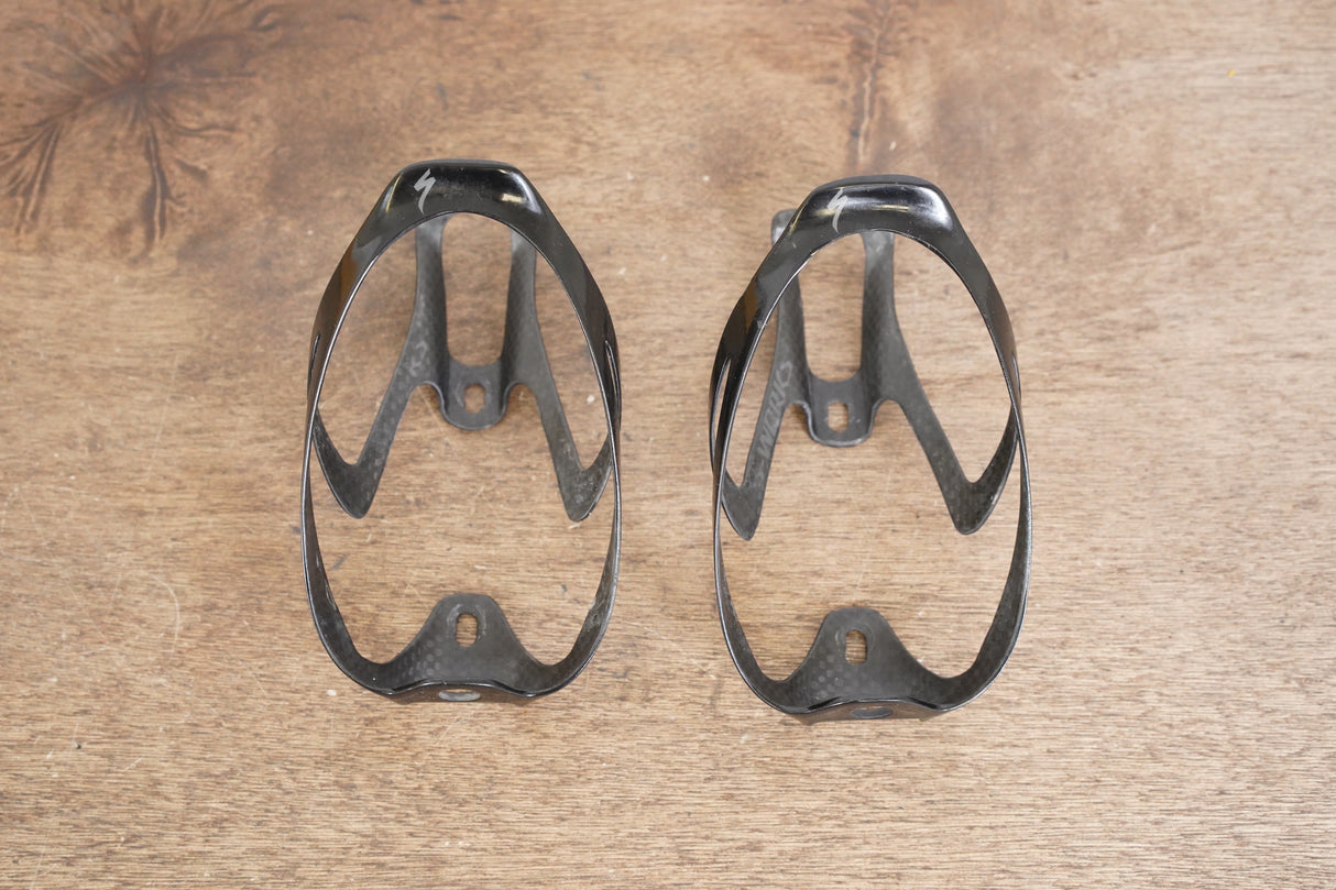 (2) Specialized S-WORKS Rib Cage II Carbon Water Bottle Cages 37g