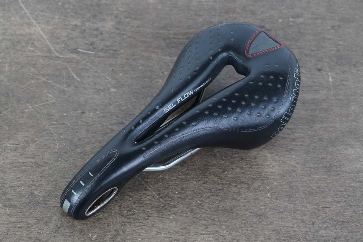 147mm Selle Italia Max Gel Flow Ti 316 Titanium Rail Road Saddle 321g