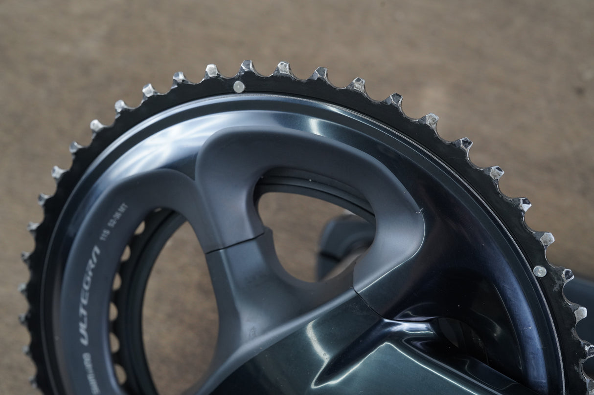 172.5mm 52/36T Shimano Ultegra FC-R8000 4iiii Power Meter Crankset 719g