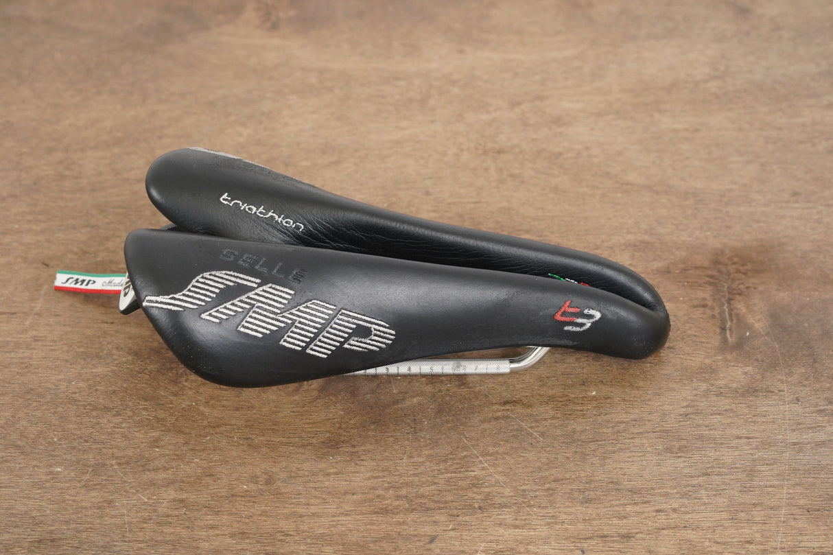 133mm Selle SMP T3 Stainless Steel Rail Road Triathlon TT Saddle 301g