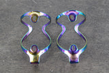 (2) MVTEK Sentinel Oil Slick Aluminum Water Bottle Cages 46g