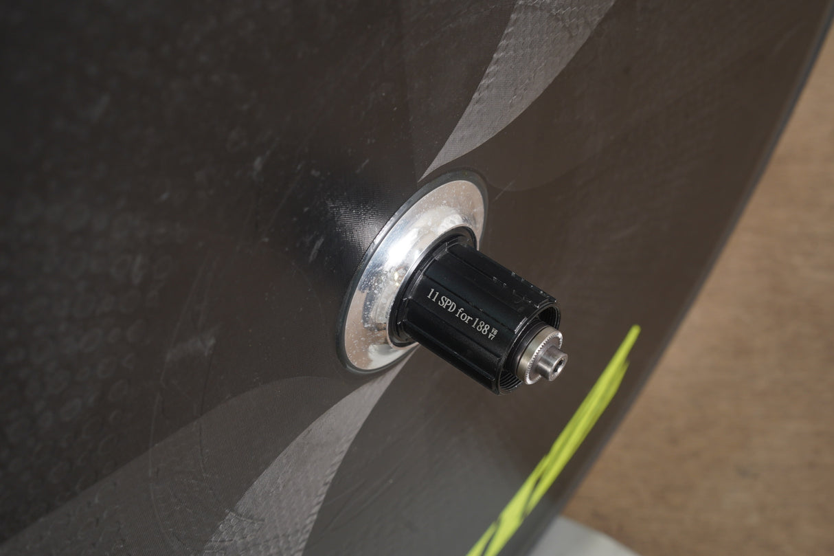 REAR Zipp Super-9 Carbon Tubular Rim Brake Disc Wheel Shimano/SRAM 11 Speed