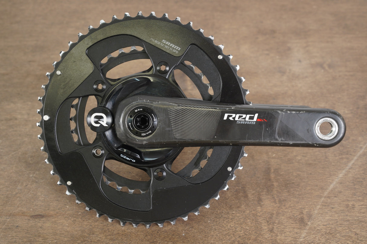 172.5mm 52/36T BB30 SRAM Red 22 Quarq DZero Power Meter Crankset