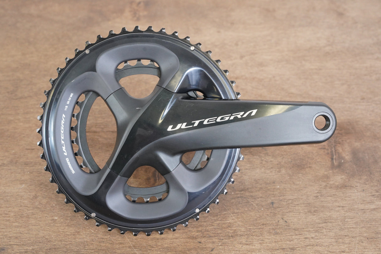 170mm 50/34T Shimano Ultegra FC-R8000 11 Speed Road Crankset 8000