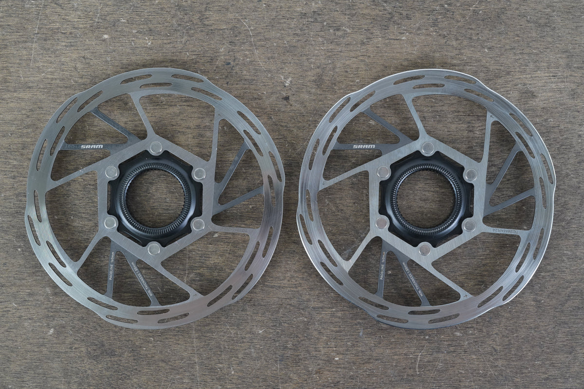 (2) 160mm SRAM PaceLine Center Lock Disc Brake Rotors