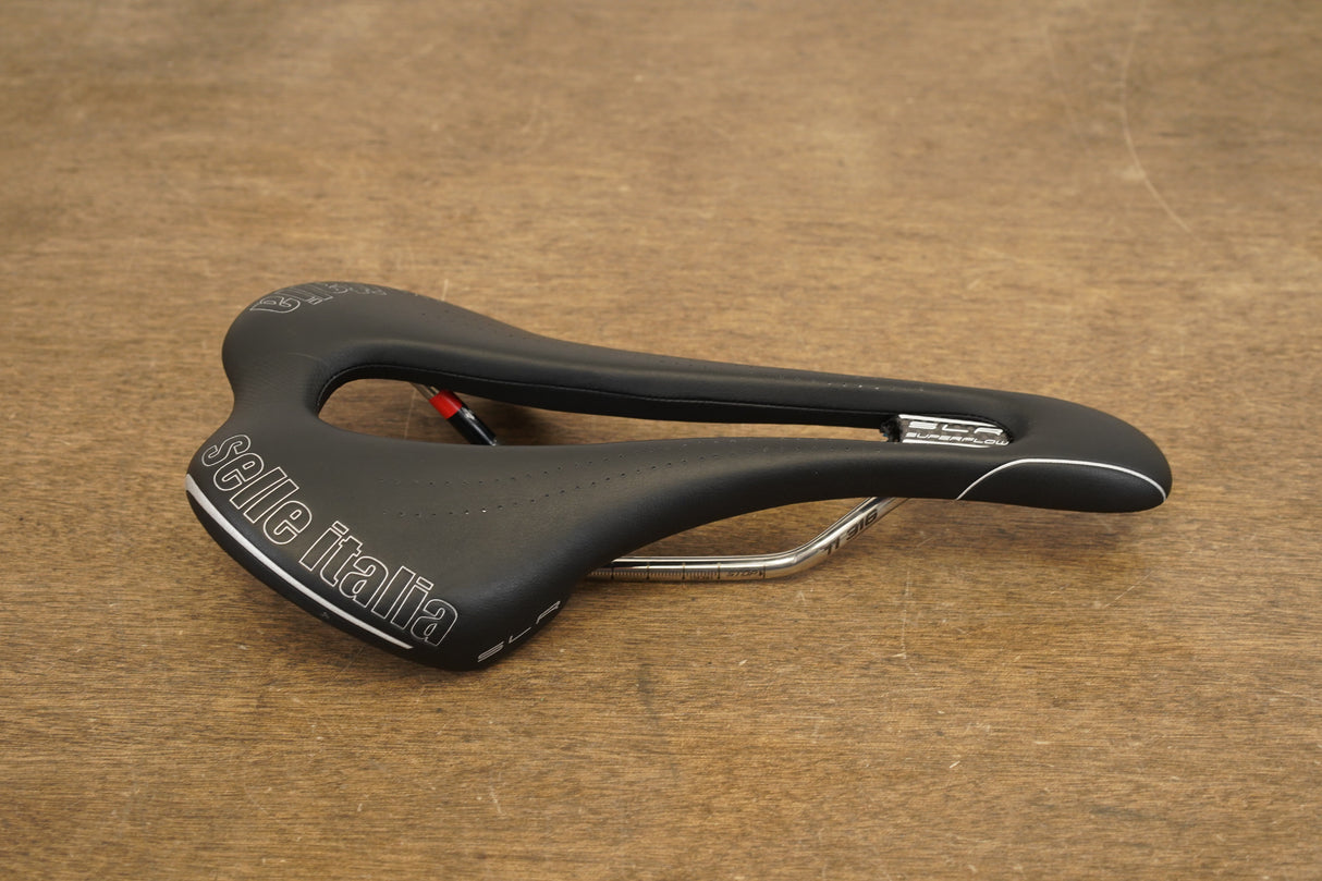 140mm Selle Italia SLR Superflow Titanium 316 Rail Road Saddle 186