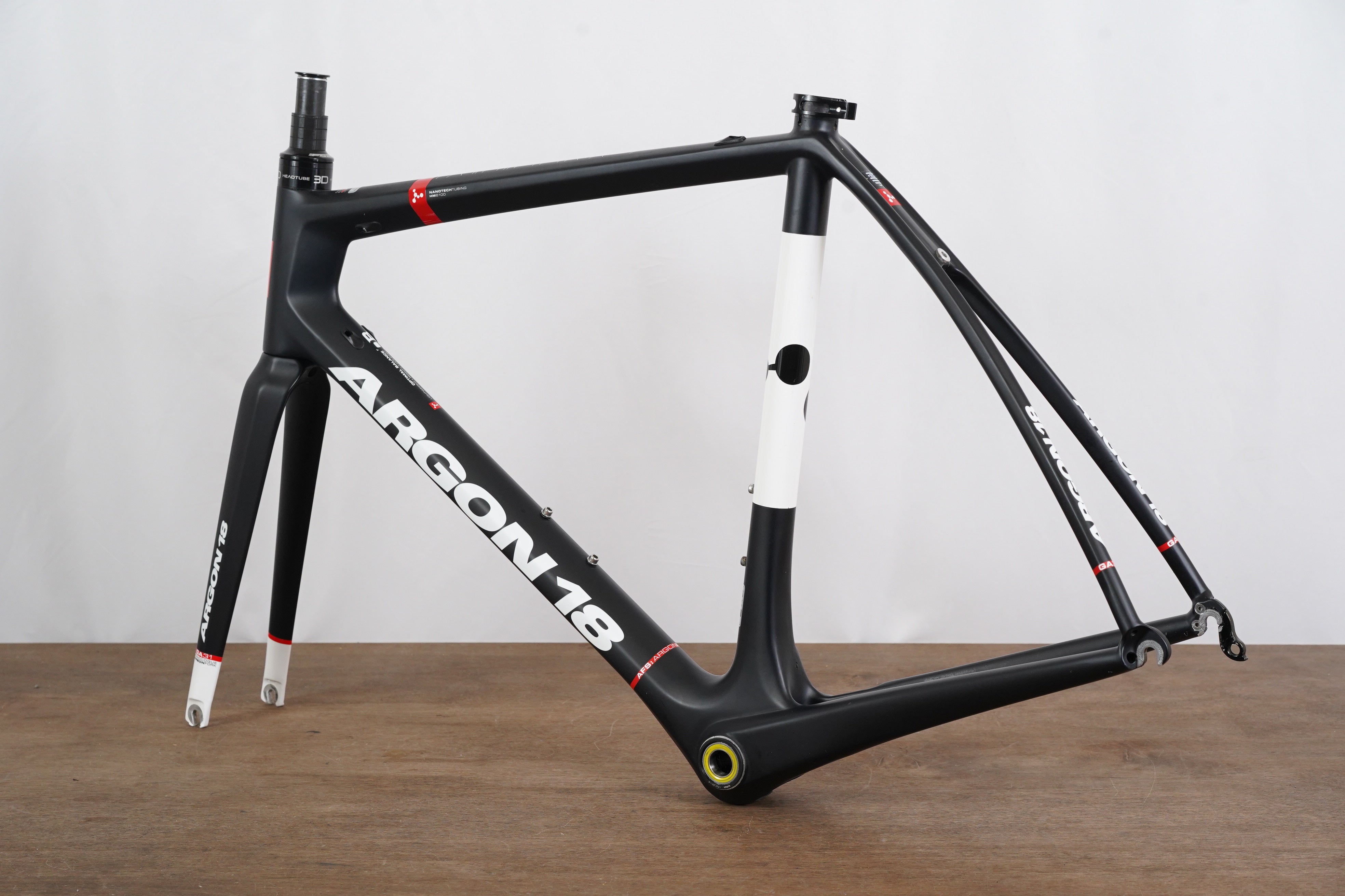 56cm Argon 18 Gallium Carbon Aero Rim Brake Road Frameset Elevate Cycling