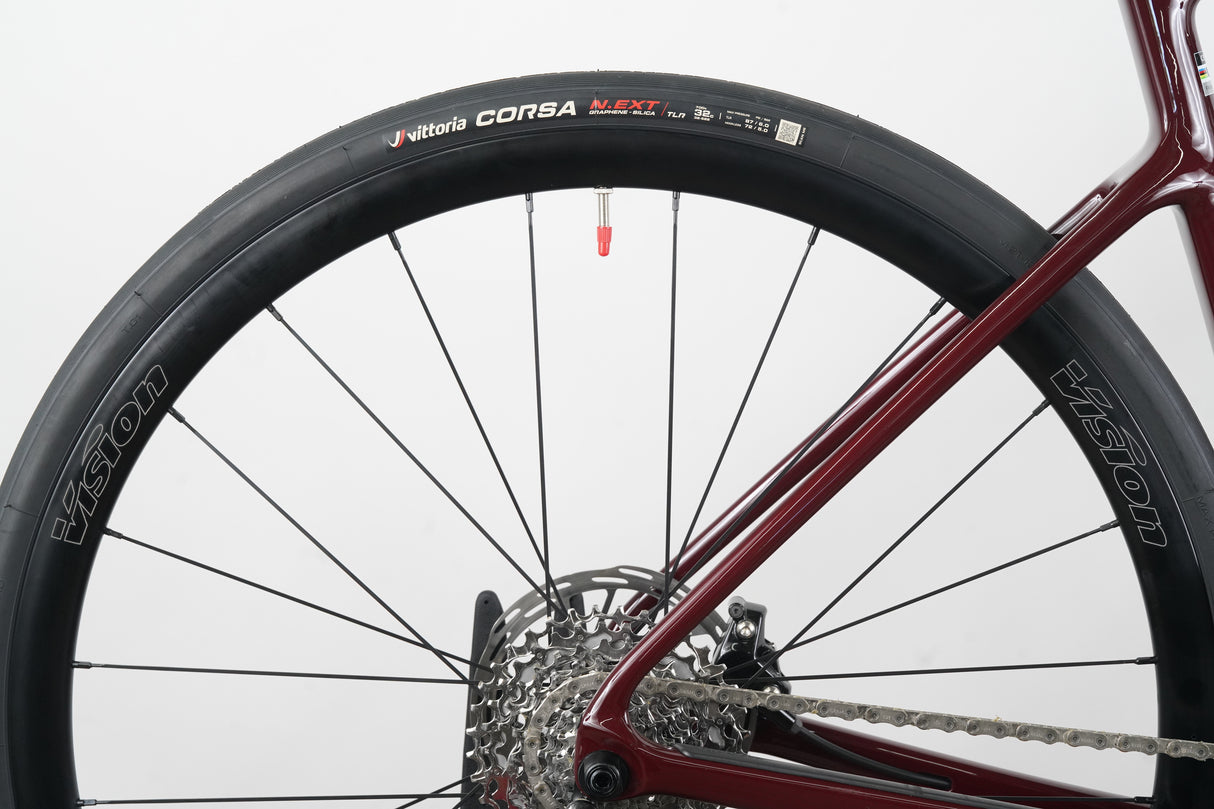 NEW 2025 56cm Cervelo Caledonia 5 Carmine Rival AXS Carbon Disc Road Bike