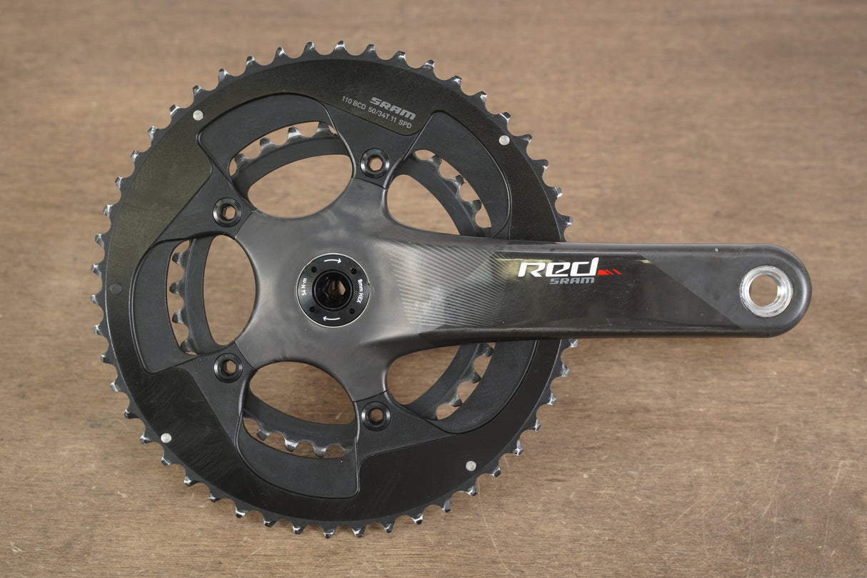 172.5mm 50/34T BB30 SRAM Red 22 Carbon Crankset