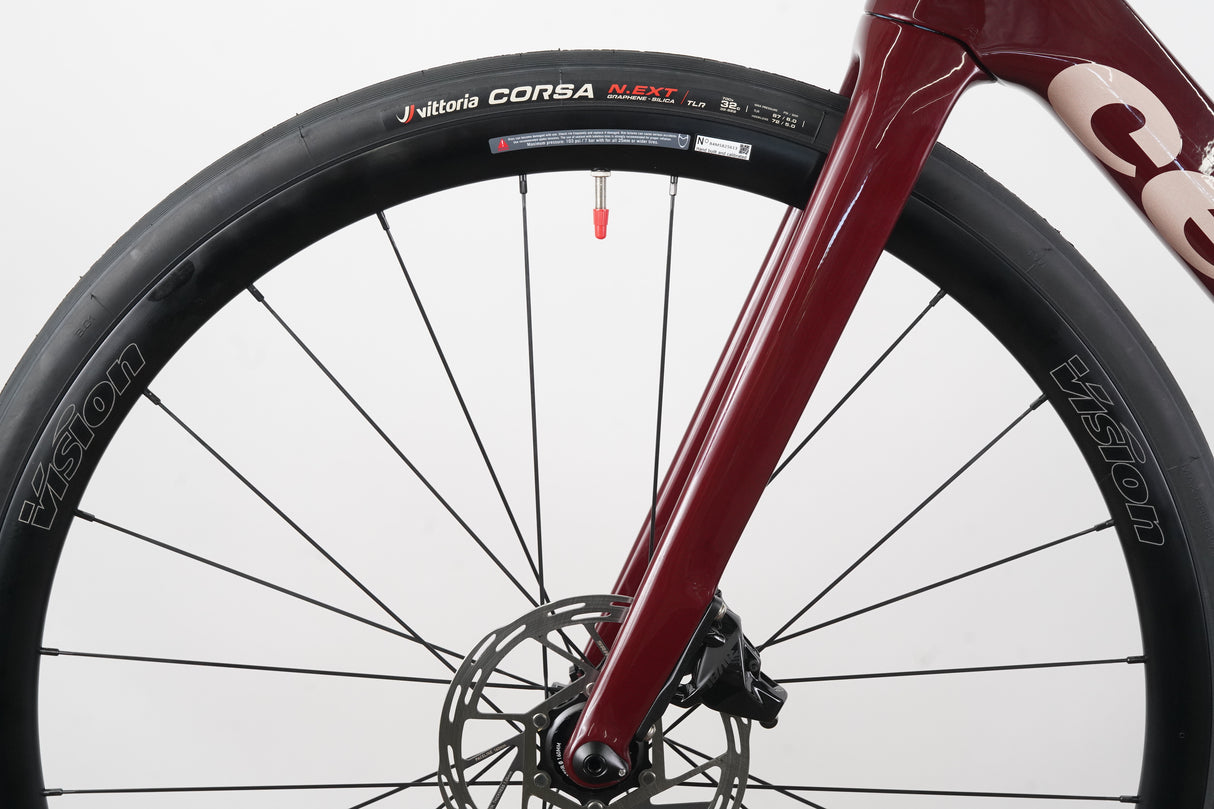 NEW 2025 56cm Cervelo Caledonia 5 Carmine Rival AXS Carbon Disc Road Bike