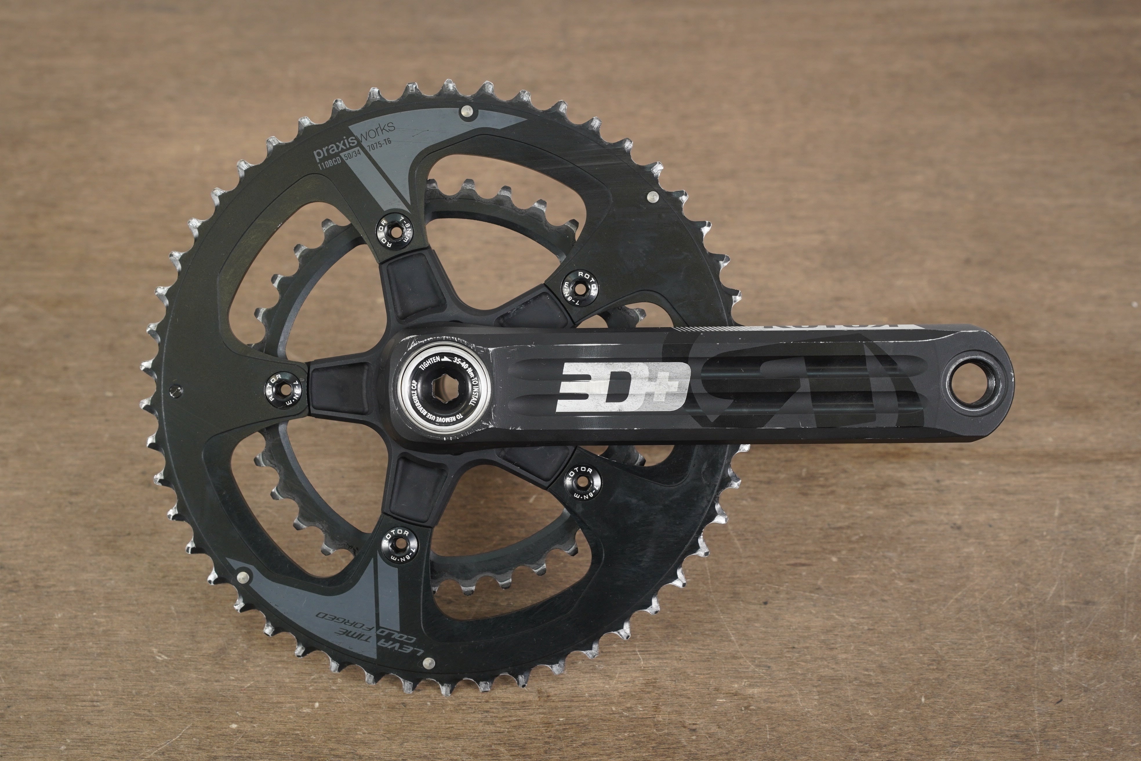 170mm 50/34T BB30 Rotor 3D+ Road Crankset – Elevate Cycling