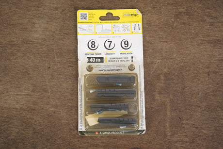 NEW (2 Pairs) SwissStop Flash Pro Black Prince Carbon Rim Brake Pads Shim/SRAM