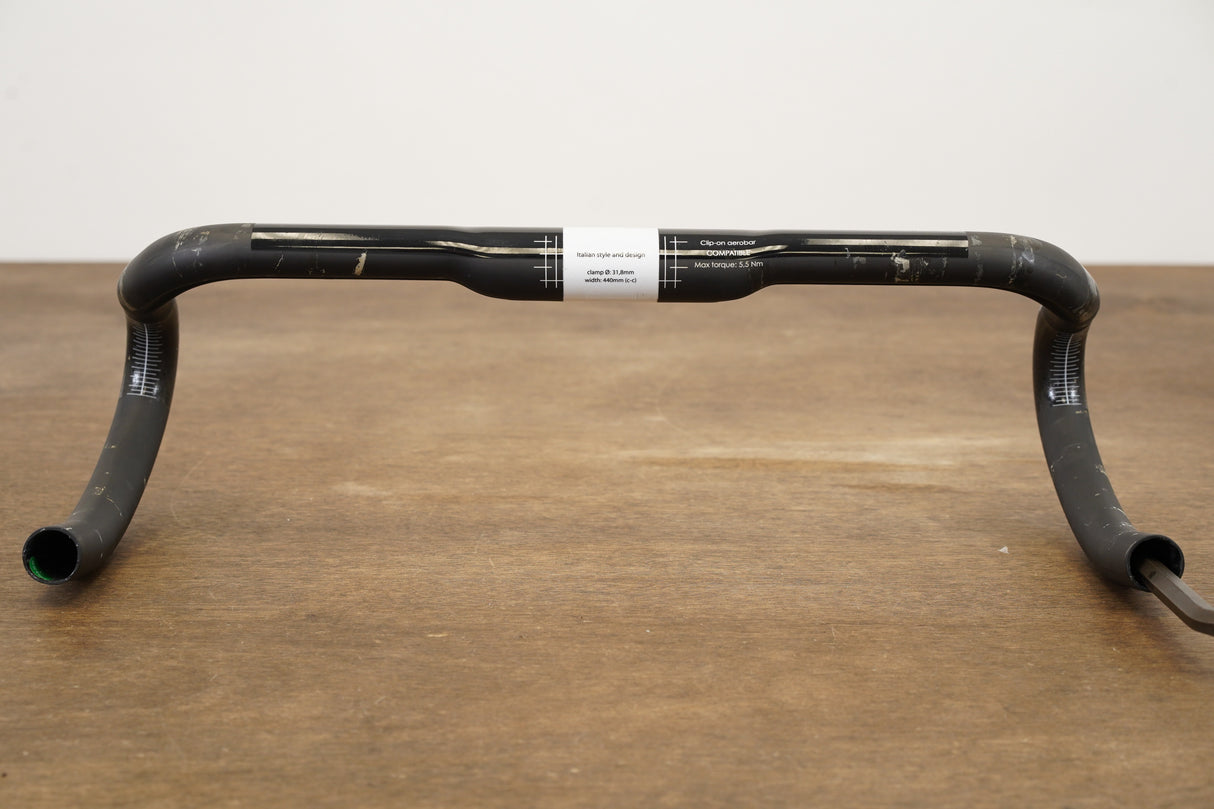 44cm 3T Ergonova Team Stealth Carbon Compact Road Handlebar 31.8mm