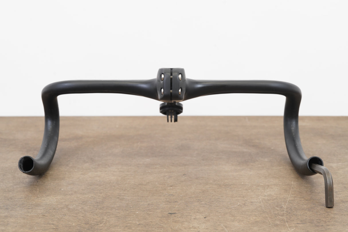 38cm 110mm -6 Degree Black Inc. Carbon Barstem Handlebar + Mount 1 1/8"