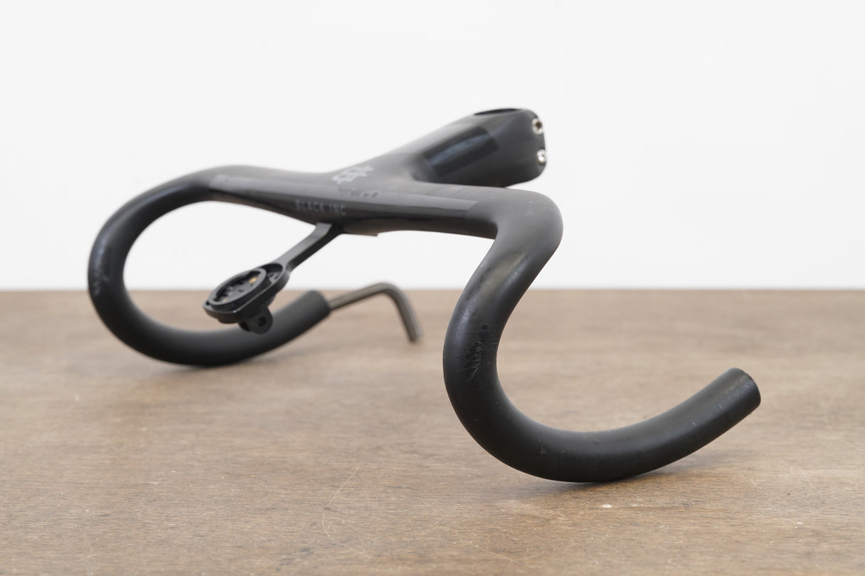 38cm 110mm -6 Degree Black Inc. Carbon Barstem Handlebar + Mount 1 1/8"