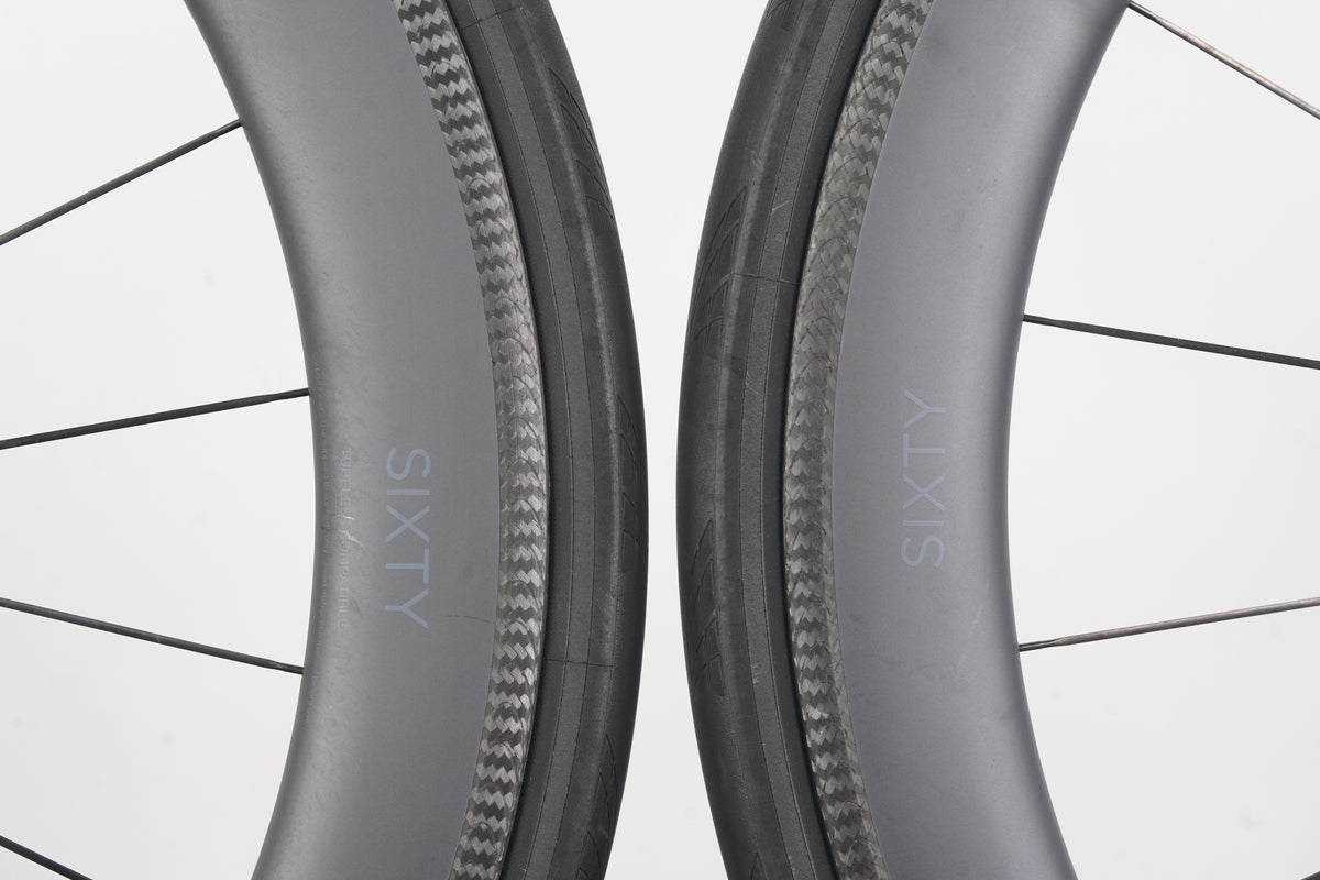 Black Inc. Sixty 60 Carbon Tubeless Clincher Rim Brake Wheelset 11 Speed