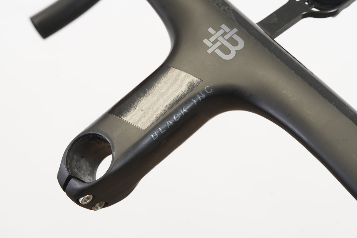 38cm 110mm -6 Degree Black Inc. Carbon Barstem Handlebar + Mount 1 1/8"