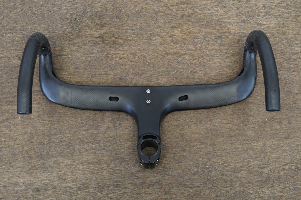 38cm Generic 100mm -6 Degree Integrated Carbon Barstem Handlebar 1 1/8"