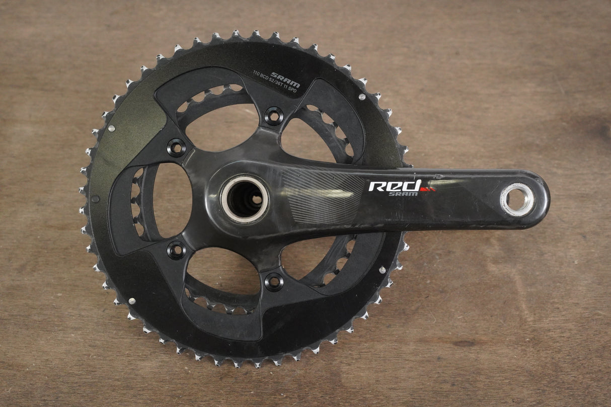 165mm 52/36T GXP SRAM Red 22 4iiii Power Meter Carbon Crankset