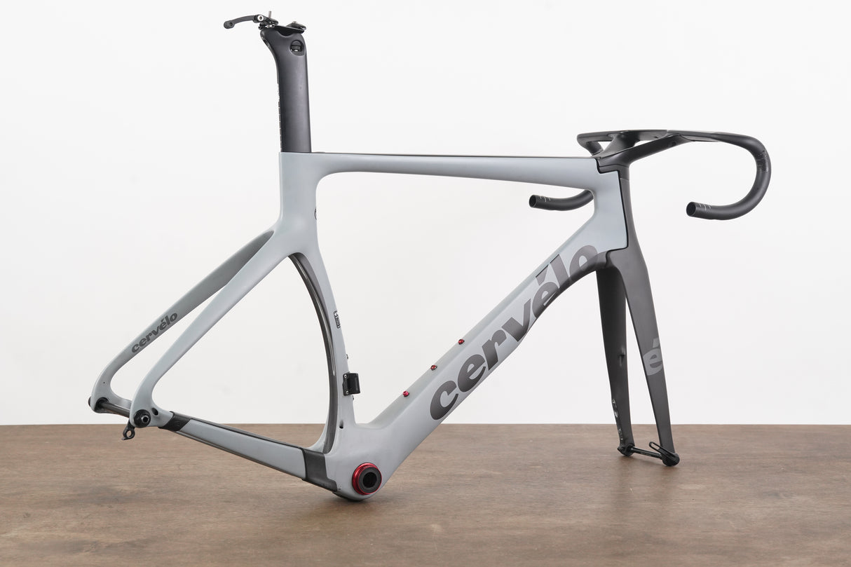 2021 56cm Cervelo S5 Carbon Aero Disc Brake Road Frameset + Cockpit