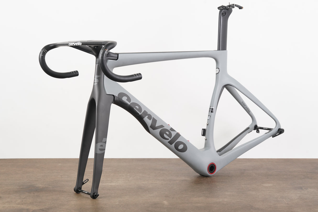 2021 56cm Cervelo S5 Carbon Aero Disc Brake Road Frameset + Cockpit