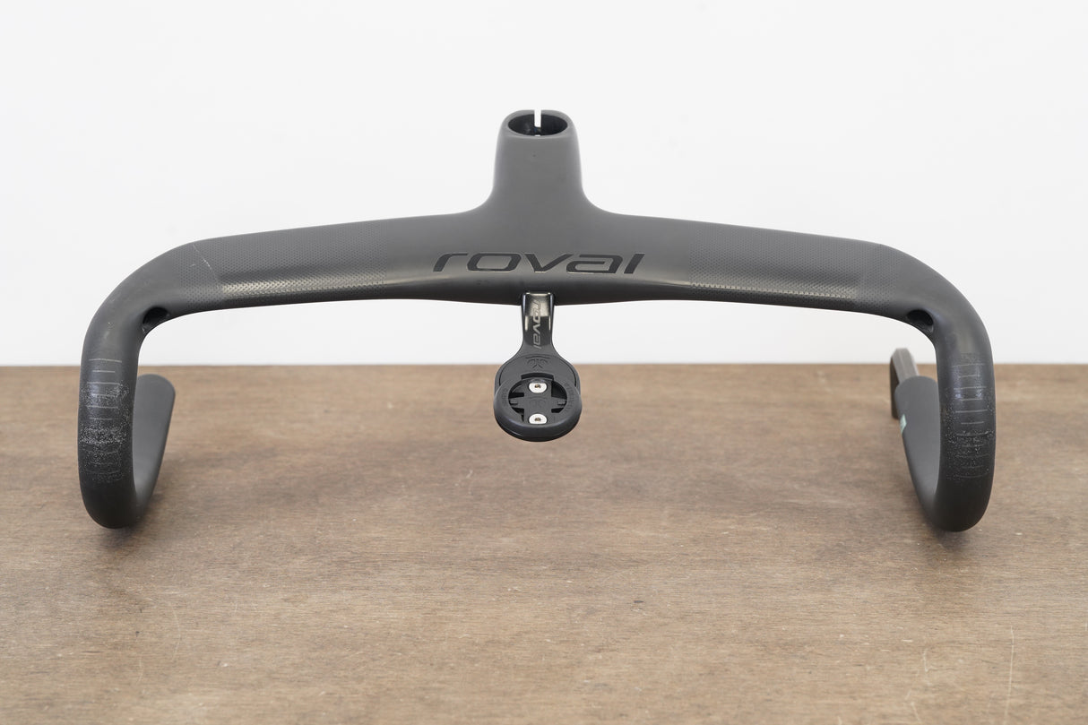 38cm 90mm Roval Rapide Carbon Integrated Barstem Handlebar + Mount 1 1/8"