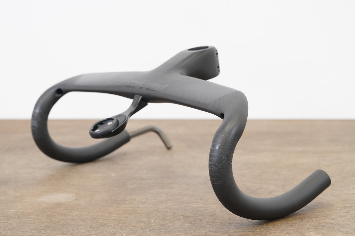 38cm 90mm Roval Rapide Carbon Integrated Barstem Handlebar + Mount 1 1/8"