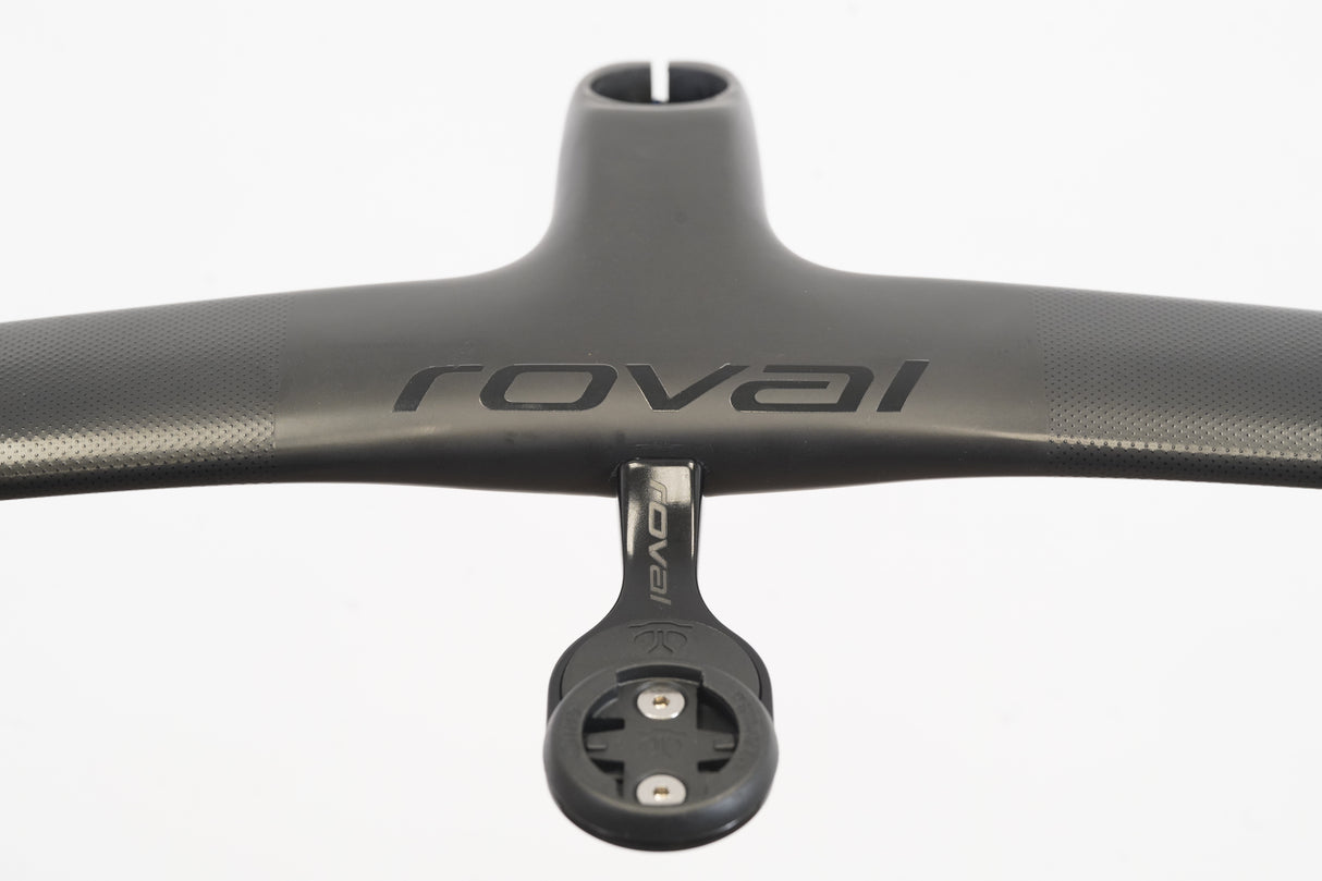 38cm 90mm Roval Rapide Carbon Integrated Barstem Handlebar + Mount 1 1/8"