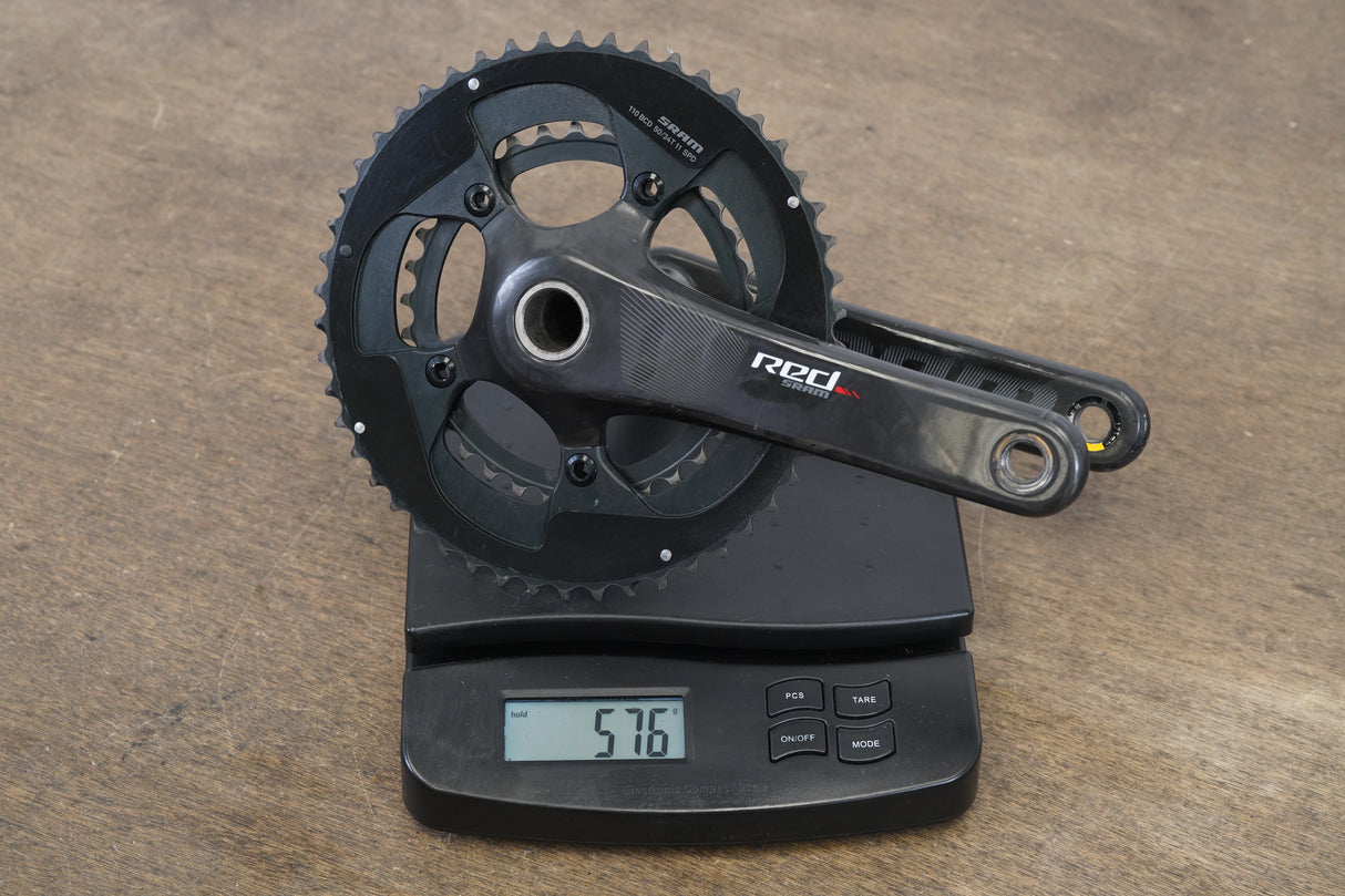 175mm 50/34T GXP SRAM Red 22 Carbon Crankset 576g