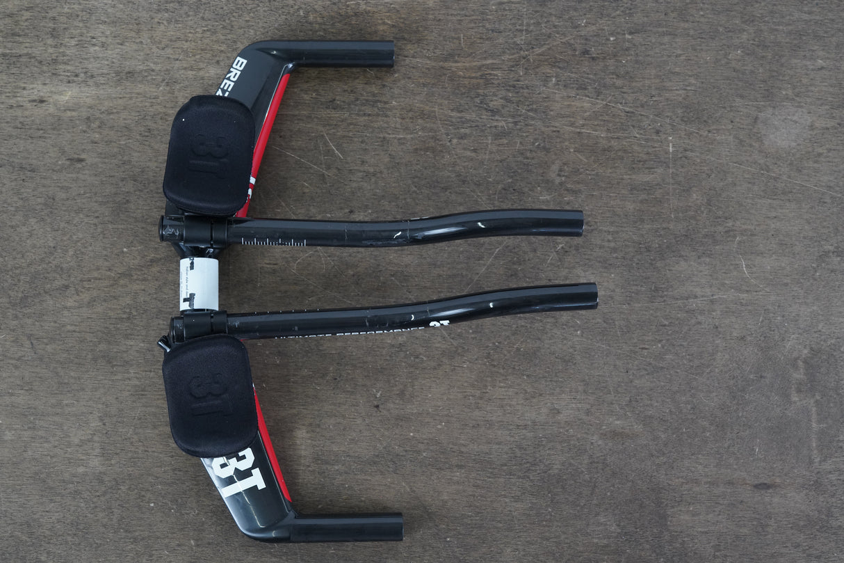 40cm 3T Brezza II Team Carbon Base Bar + Carbon 3T Extensions TT Triathlon Handlebar