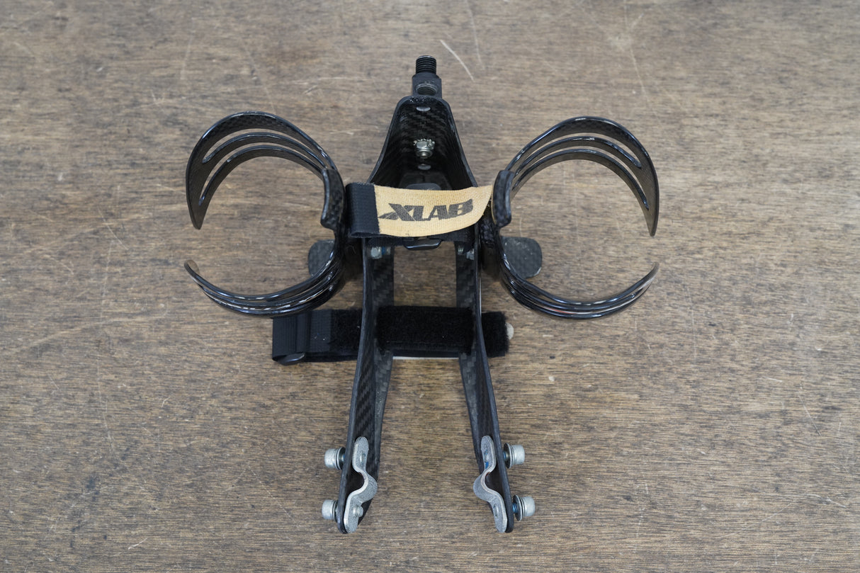 XLAB Carbon Wing 400i Water Bottle Cage Mount + (2) Gorilla X Carbon Bottle Cages