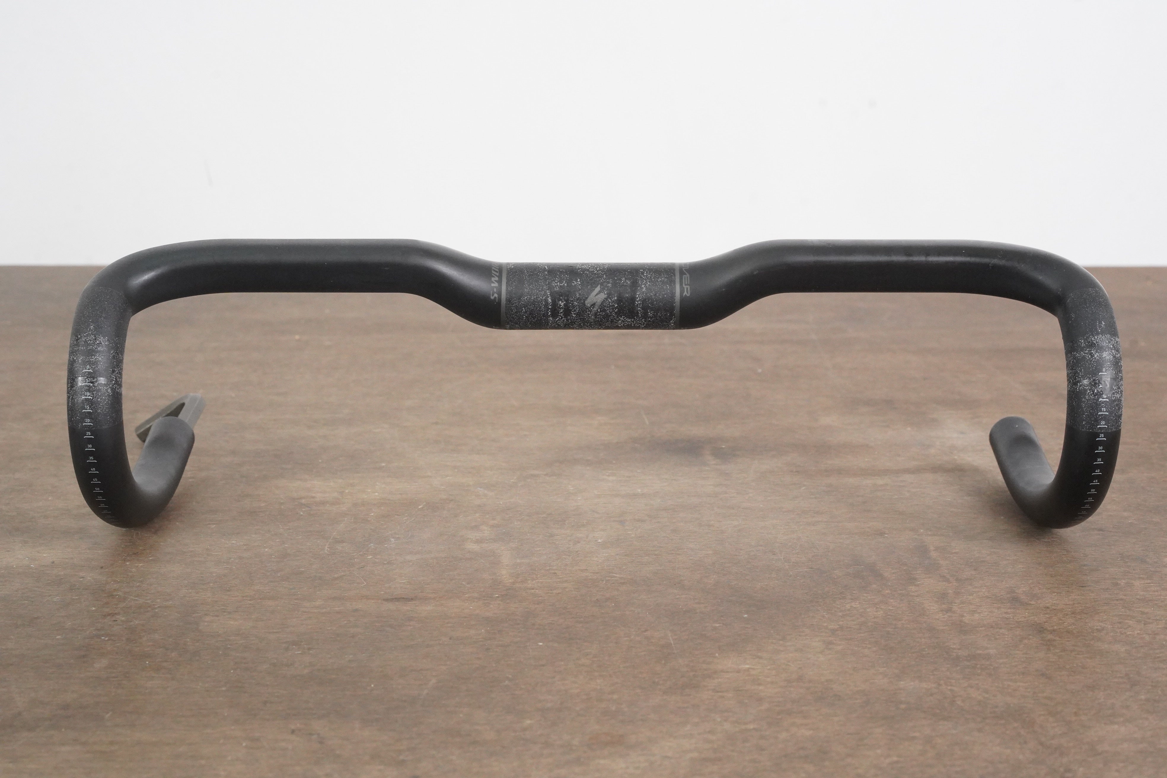 パーツ S-Works Carbon Shallow Road Bar 420m m 44cm Specialized S-WORKS Shallow Bend Carbon Compact Road