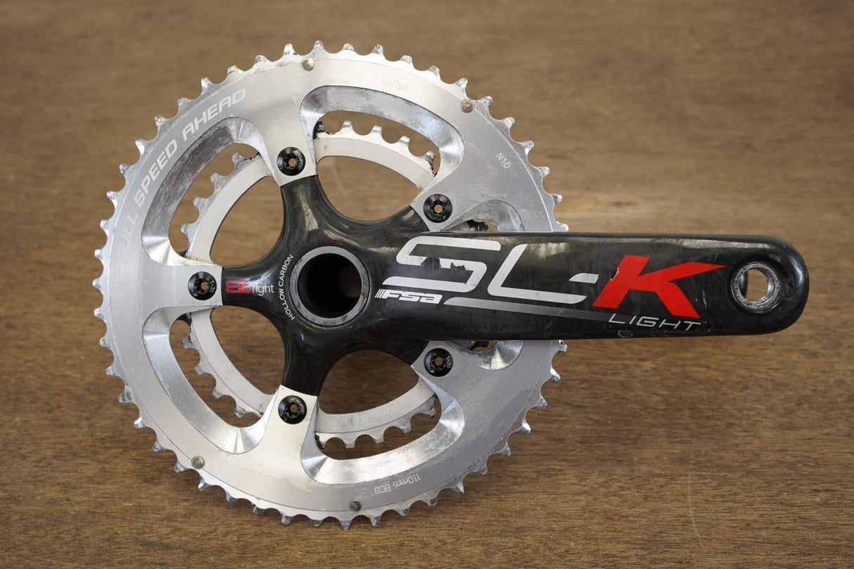 172.5mm 50/34T BB30 FSA SL-K Light Carbon Road Crankset SLK