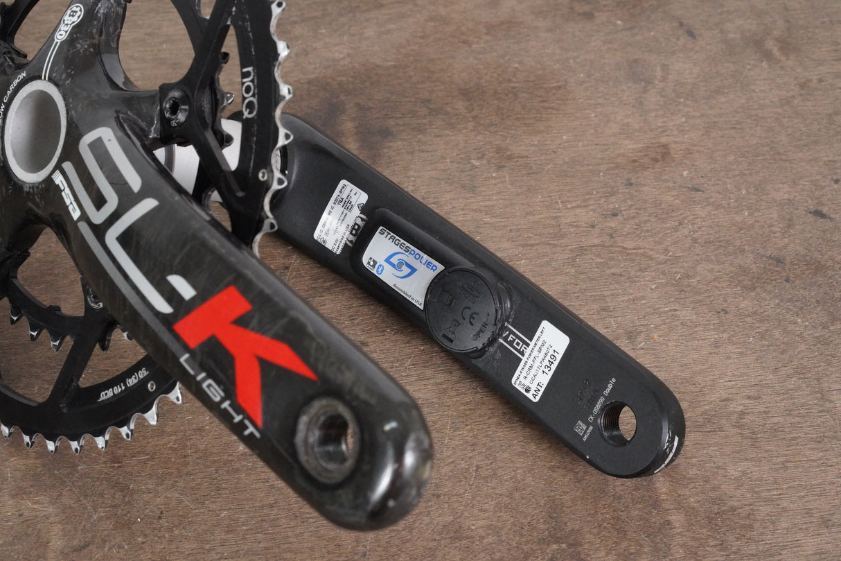 170mm 50/34T FSA SL-K Light Energy Alloy Stages Power Meter Road Crankset