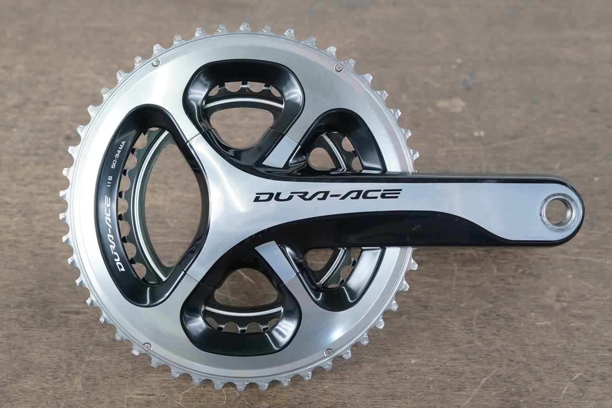 170mm 50/34T Shimano Dura-Ace FC-9000 11 Speed Crankset 616g