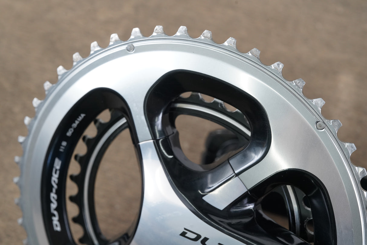 170mm 50/34T Shimano Dura-Ace FC-9000 11 Speed Crankset 616g