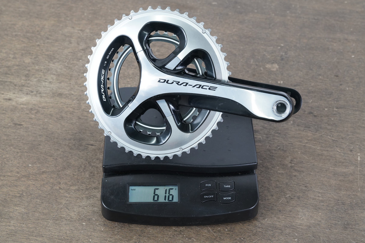 170mm 50/34T Shimano Dura-Ace FC-9000 11 Speed Crankset 616g
