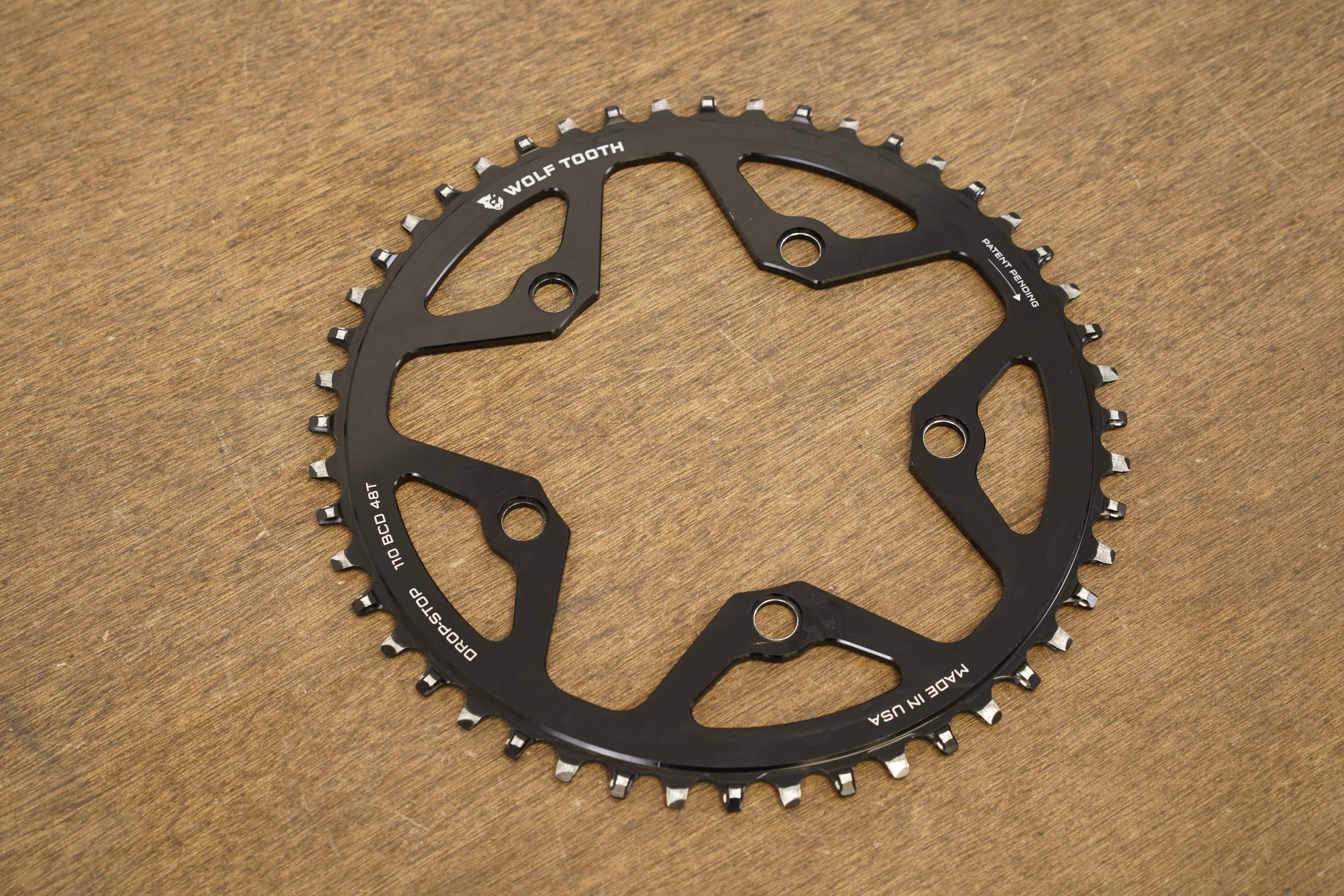 チームホッタテ 48T Wolf Tooth Components 5x110 1x 11 Speed Road Chainring