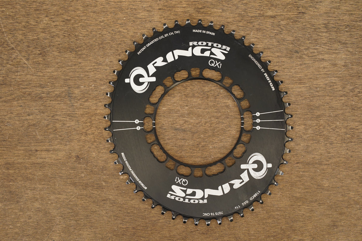 52T Rotor QX1 Q Rings 5x110BCD 1x 11 Speed Road Chainring
