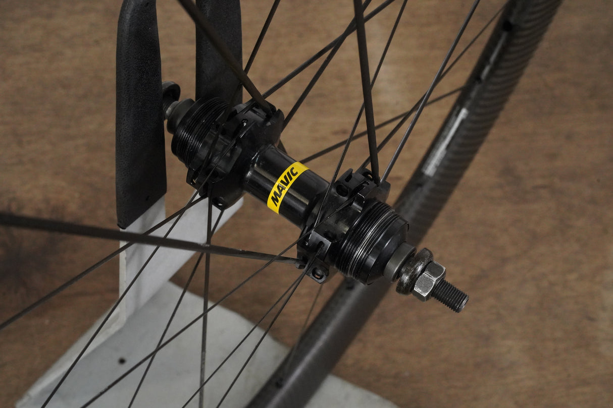 Mavic Ellipse Pro 65 UST Tubeless Clincher Carbon Track Wheelset Fixed Gear