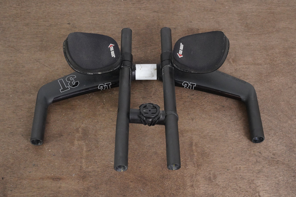 40cm 3T Brezza II Team Carbon Base Bar + Carbon 3T Extensions TT Triathlon Handlebar