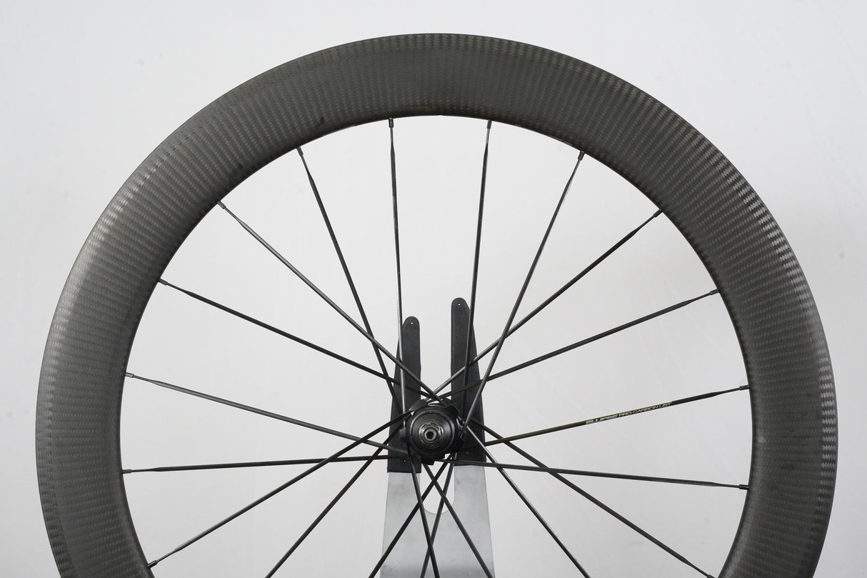 Mavic Ellipse Pro 65 UST Tubeless Clincher Carbon Track Wheelset Fixed Gear