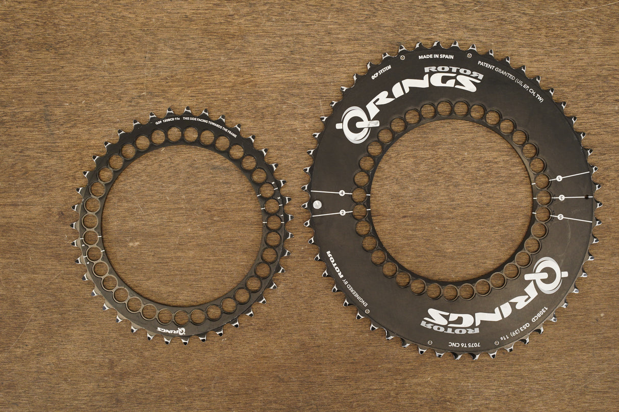 53/39T Rotor QRings 5 x 130 BCD Chainrings