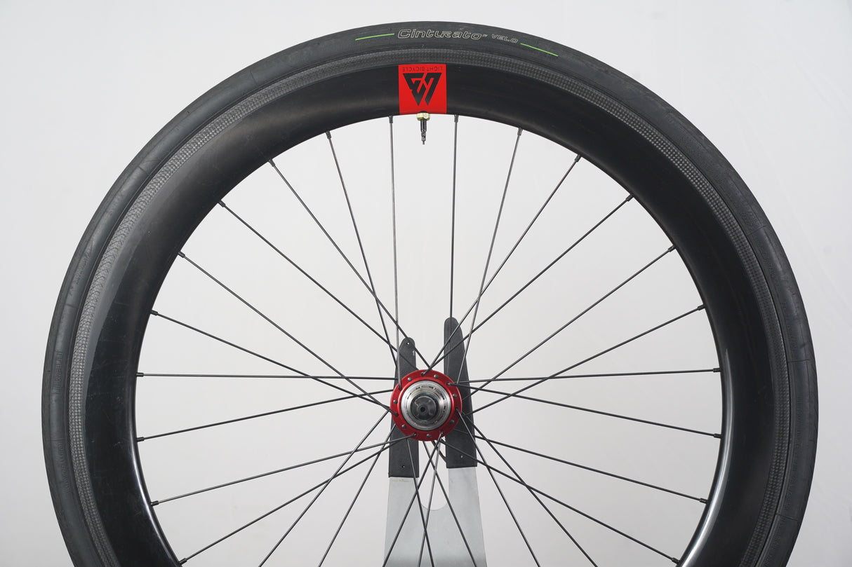 Light Bicycle AR56 White Industries T11 Carbon Tubeless Rim Brake Wheelset 12 Speed