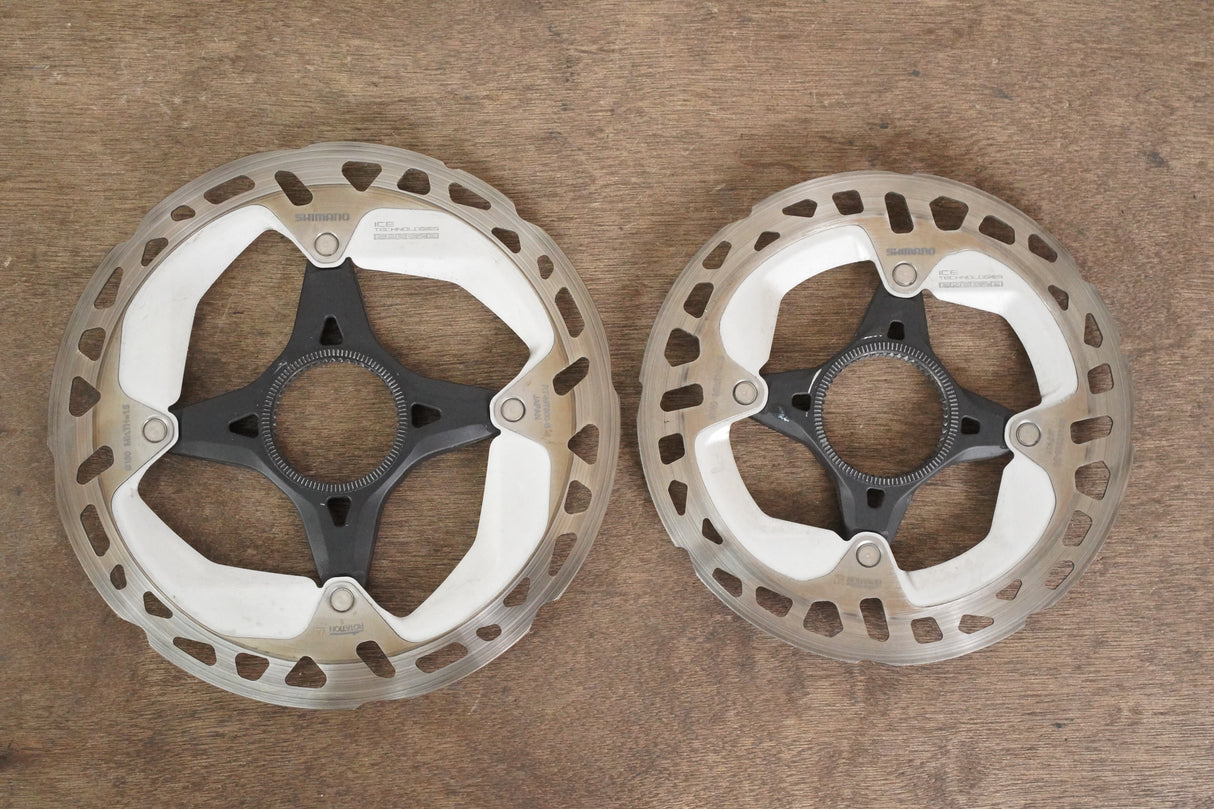 (2) 160mm/140mm Shimano XT RT-MT800 Center Lock Disc Brake Road CX MTB Rotors