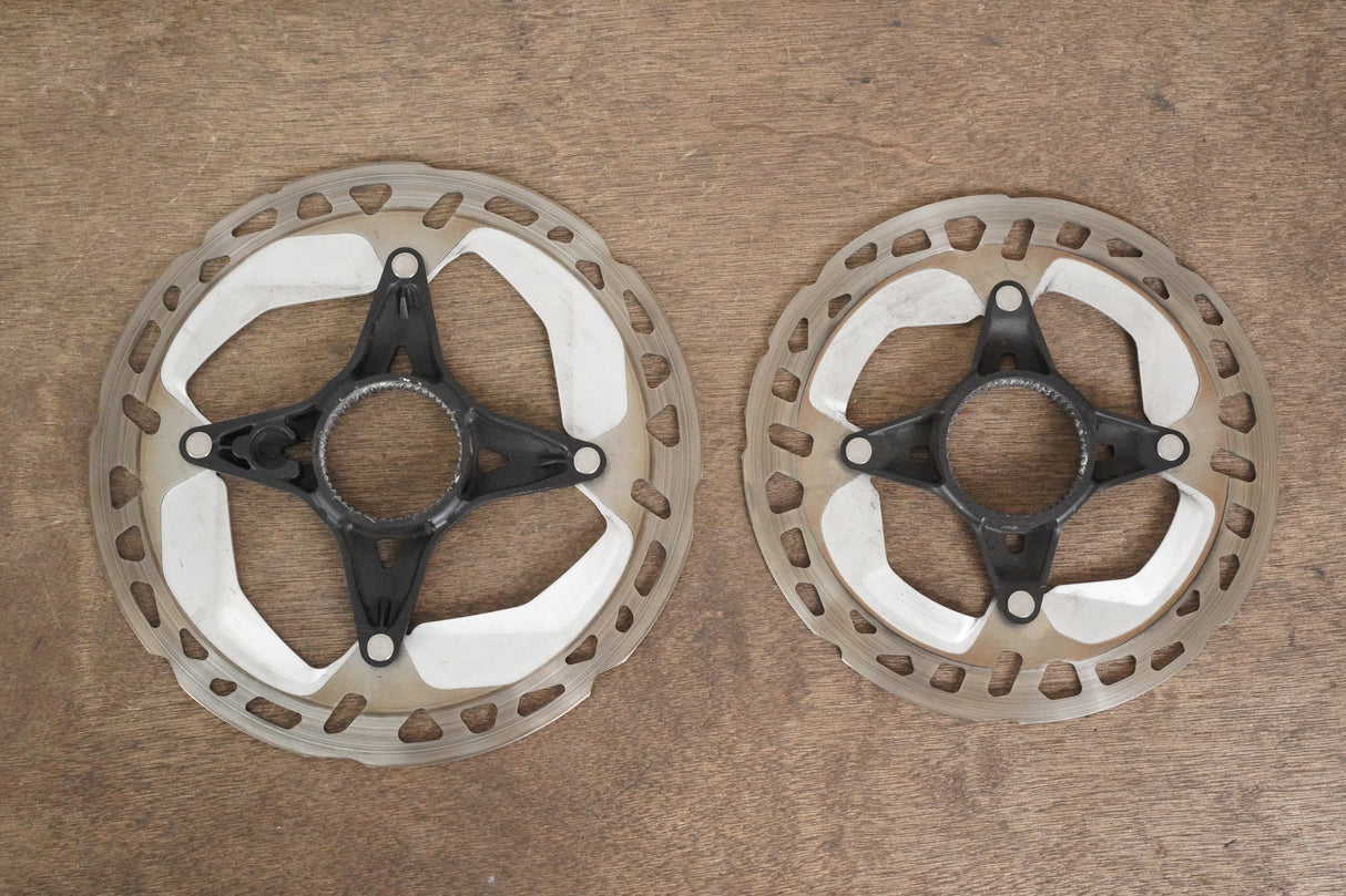 (2) 160mm/140mm Shimano XT RT-MT800 Center Lock Disc Brake Road CX MTB Rotors
